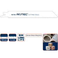 Reciprozaag Rotec RC740 metaal 200mm, 5stuks